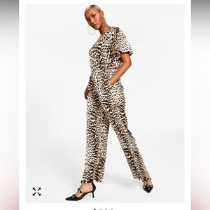 INC International Concepts Animal Print Jumpsuit